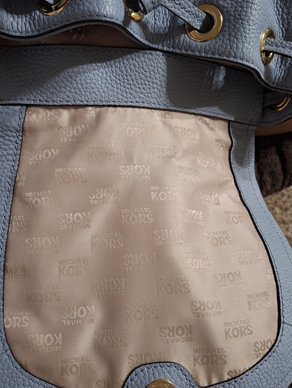 Michael Kors Riley Leather Backpack - Picture 9 of 12
